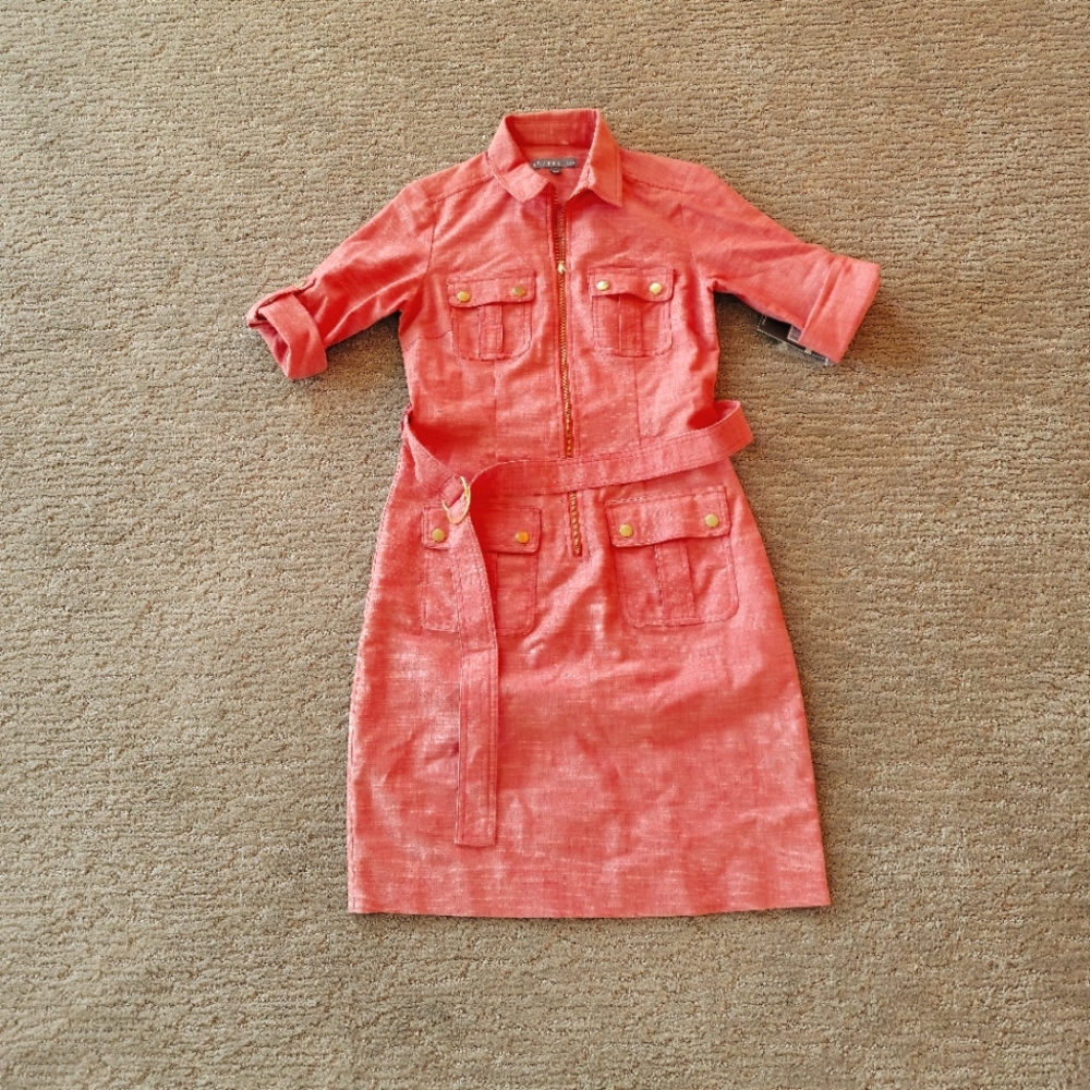 Sharagano New York dress 4 Valencia Orange